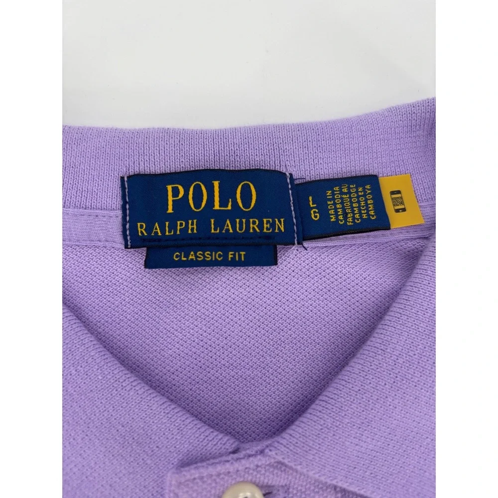 Polo Ralph Lauren Mens Classic Fit Mesh Polo Shirt Purple Large NWT 710534735457
